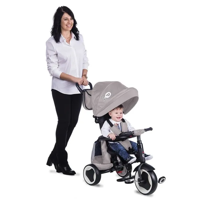 Tricicleta Pliabila QPlay Rito Plus - Gri