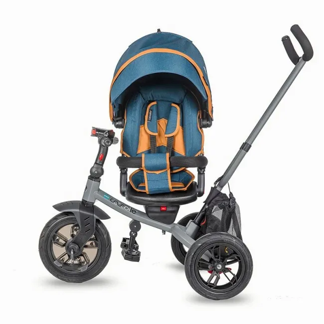 Tricicleta Multifunctionala Coccolle Pianti - Albastru
