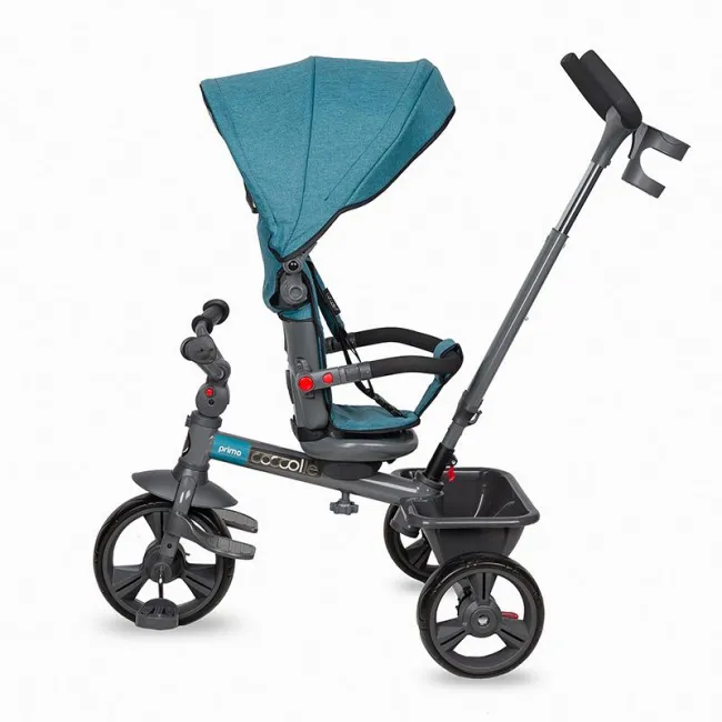 Tricicleta Multifunctionala Coccolle Primo - Turcoaz