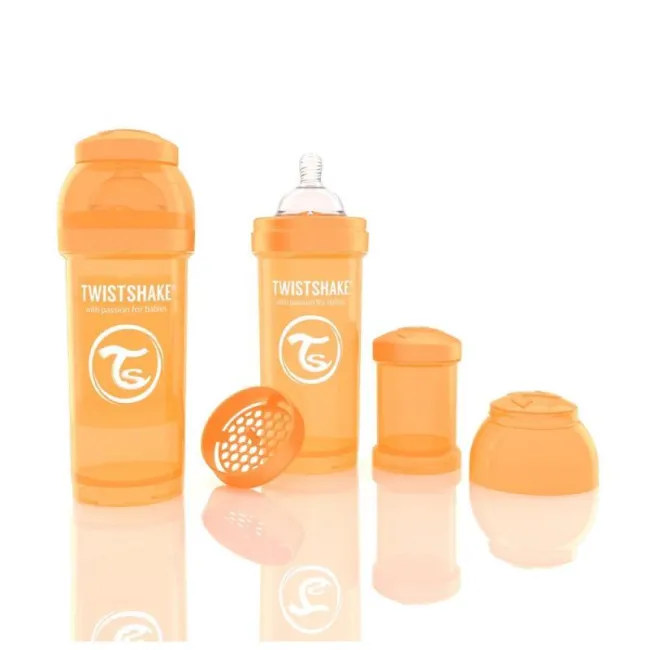 Biberon Anticolici Twistshake 260 Ml - Portocaliu