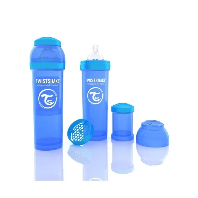 Biberon Twistshake Anti-Colici - 330 Ml - Albastru
