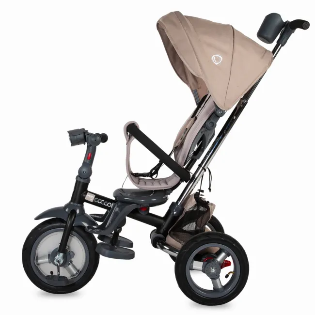 Tricicleta multifunctionala 4in1 cu sezut reversibil Coccolle Velo Air Bej