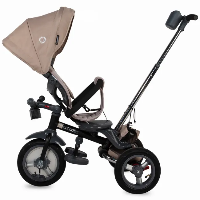 Tricicleta multifunctionala 4in1 cu sezut reversibil Coccolle Velo Air Bej