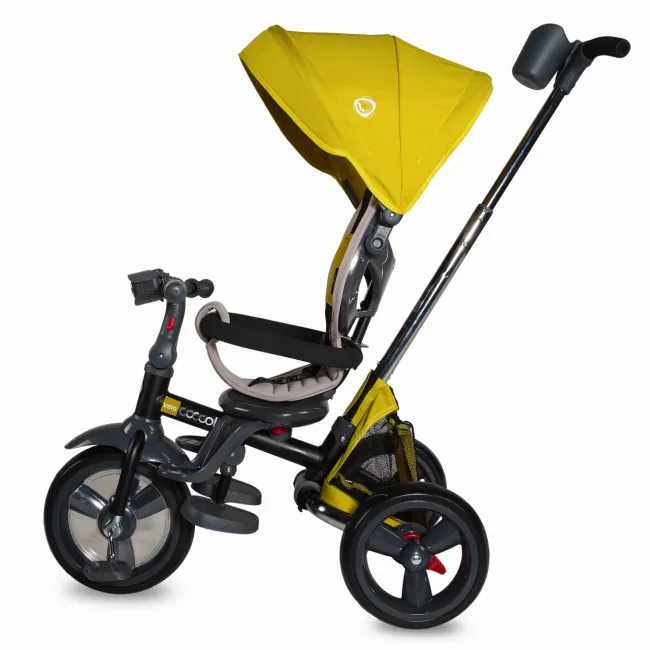 Tricicleta Copii Multifunctionala 4 In 1 Coccolle Velo - Galben