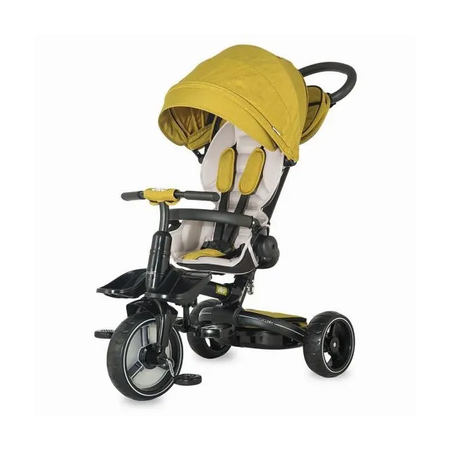 Tricicleta Multifunctionala Coccolle Alto - Galben