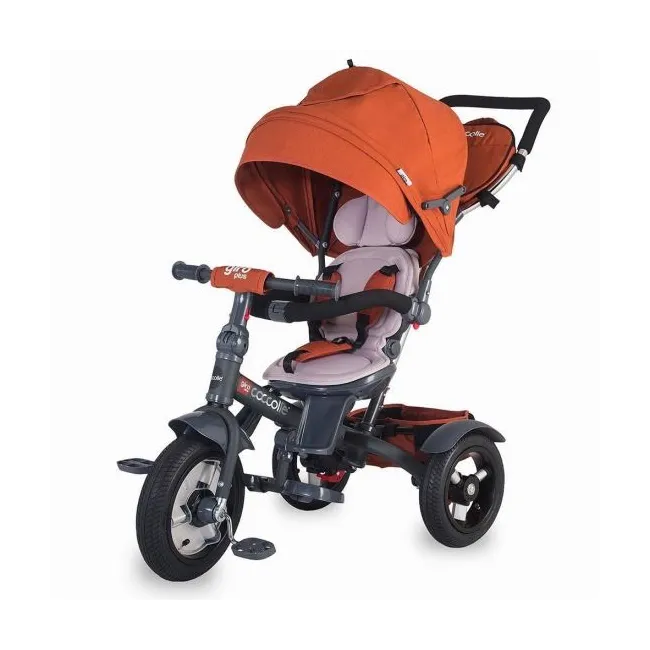 Tricicleta Copii Multifunctionala Coccolle Giro Plus - Caramiziu