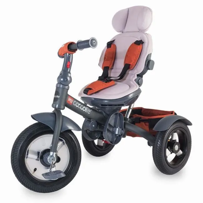 Tricicleta Copii Multifunctionala Coccolle Giro Plus - Caramiziu