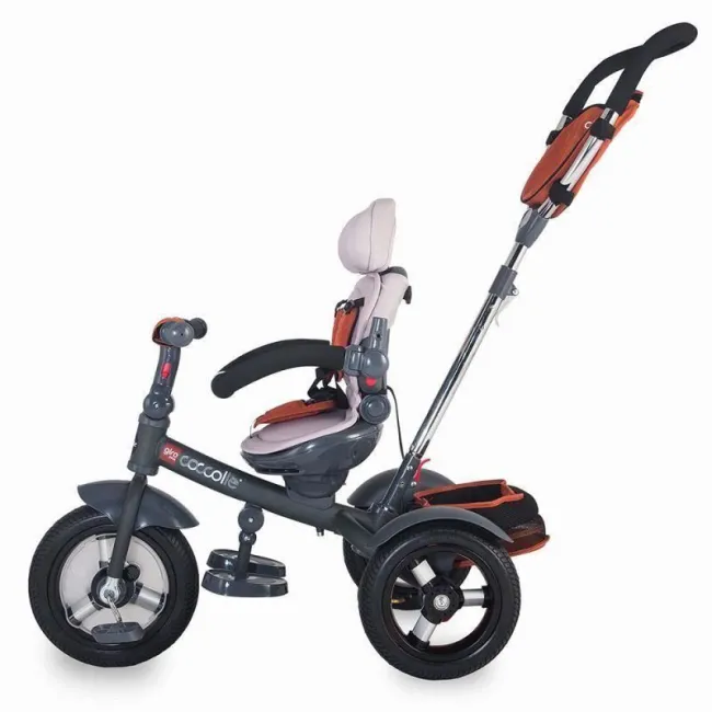Tricicleta Copii Multifunctionala Coccolle Giro Plus - Caramiziu