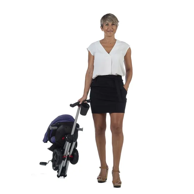 Tricicleta Ultrapliabila QPlay Nova Rubber - Albastru