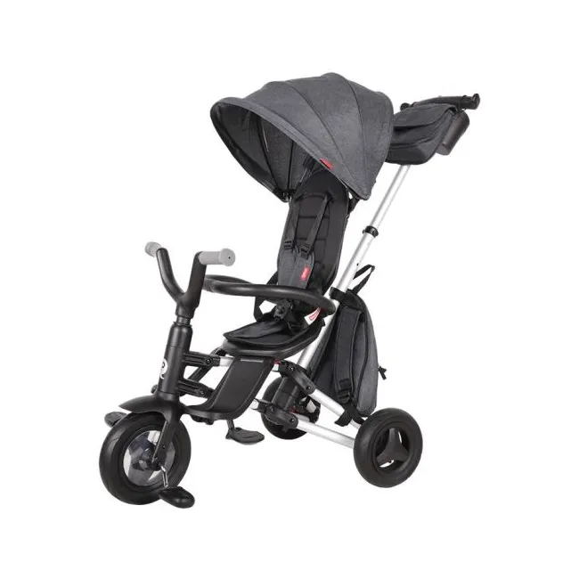 Tricicleta Ultrapliabila QPlay Nova Rubber - Negru