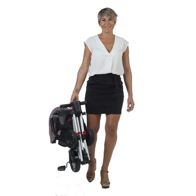 Tricicleta Ultrapliabila QPlay Nova Rubber - Negru