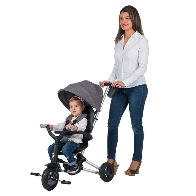 Tricicleta Ultrapliabila QPlay Nova Rubber - Negru