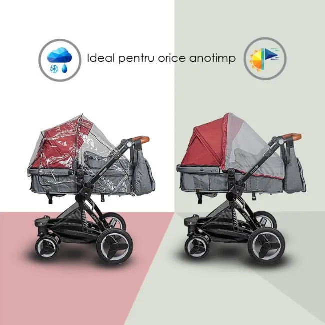Carucior Transformabil 3 In 1 Coccolle Ambra - Bej