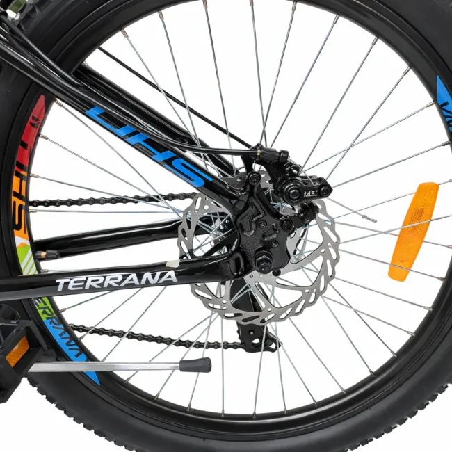 Bicicleta Copii Dhs Terrana 2423, model 2026 - 24 Inch, Albastru-Negru