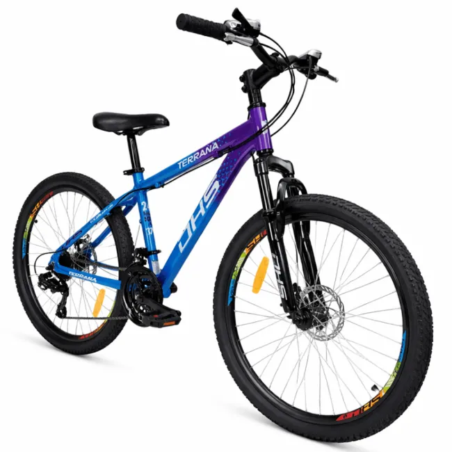 Bicicleta Copii Dhs Terrana 2423, model 2026 - 24 Inch, Violet-Albastru