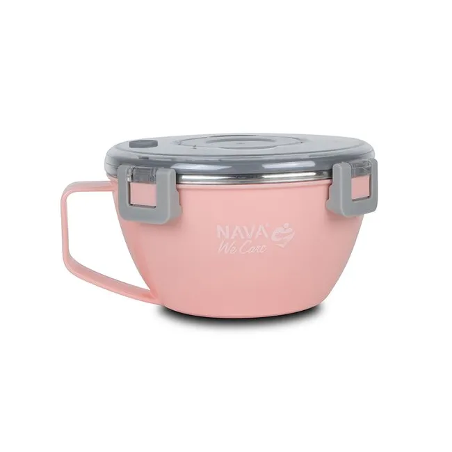 Caserola rotunda Nava We care 850 ml roz