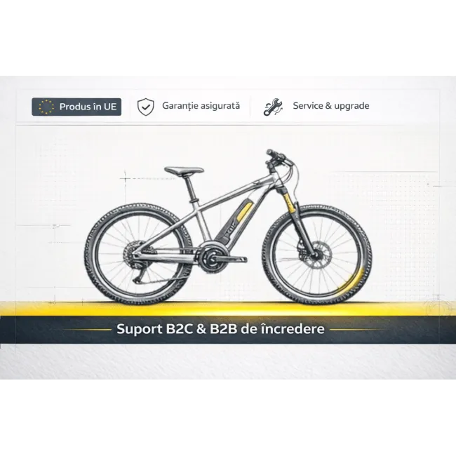 Bicicleta electrica MTB DHS 52870 - 29 inch, L, Gri