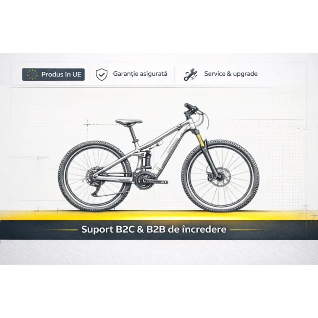 Bicicleta Full suspension DHS Polar Flash - 26 Inch, Negru