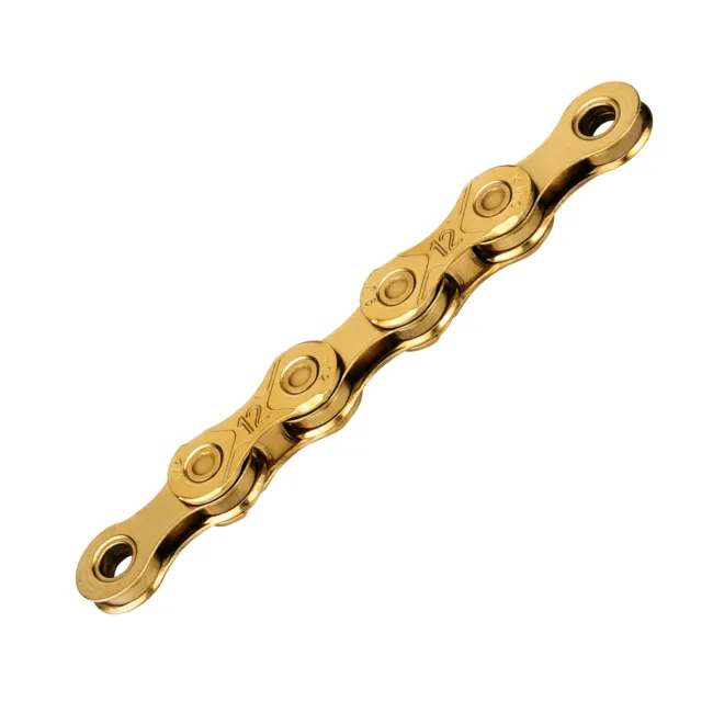 Lant Bicicleta KMC X12 Ti-N, 12 Viteze, 1/2X11/128 Inch, 126 Zale, Auriu