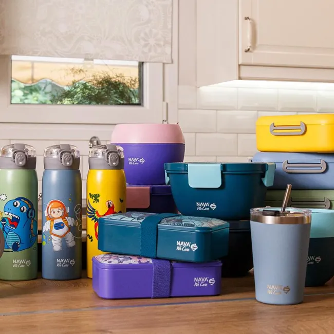 Lunchbox Nava WE care 650 ml gri