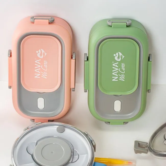 Lunchbox Nava We care 800 ml galben