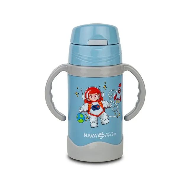 Sticla termoizolanta Nava We care 300 ml albastru