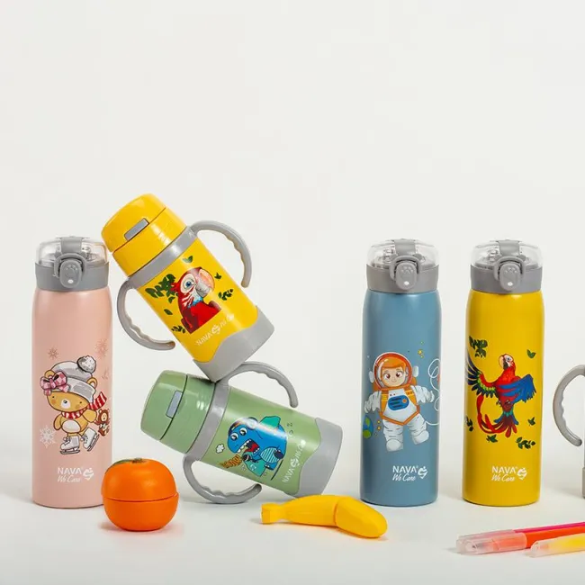 Sticla termoizolanta Nava We care 300 ml verde