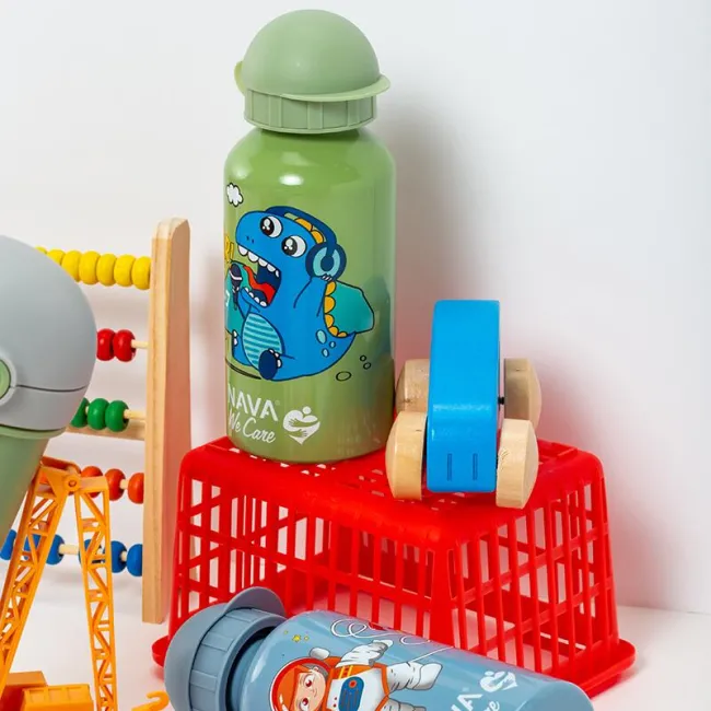 Sticla termoizolanta Nava We care 400ml verde