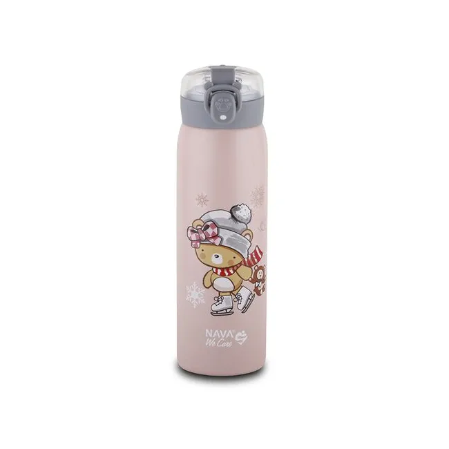 Sticla termoizolanta Nava We care 500ml roz