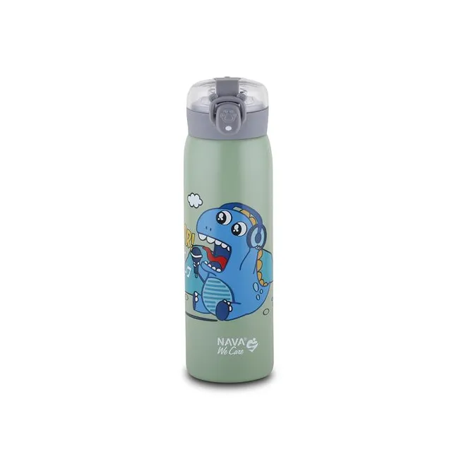 Sticla termoizolanta Nava We care 500ml verde