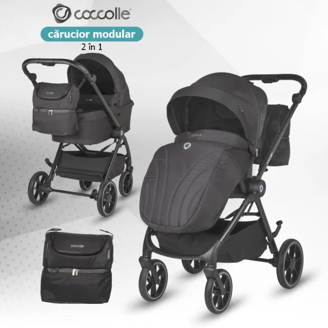 Carucior modular 2in1 Coccolle Serry Jet black