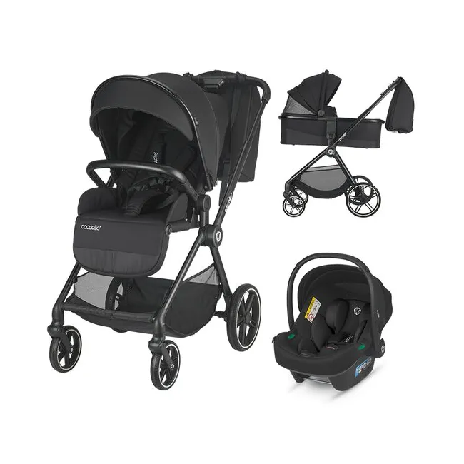 Carucior modular 3in1 Coccolle Lissia Anthracite+Scoica auto iSize Coccolle Knox Black