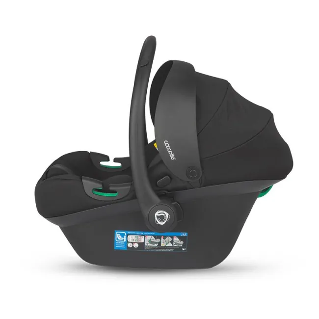 Carucior modular 4in1 Coccolle Lissia Anthracite cu Scoica auto iSize Coccolle Knox Black si Baza isofix iSize Coccolle Knox
