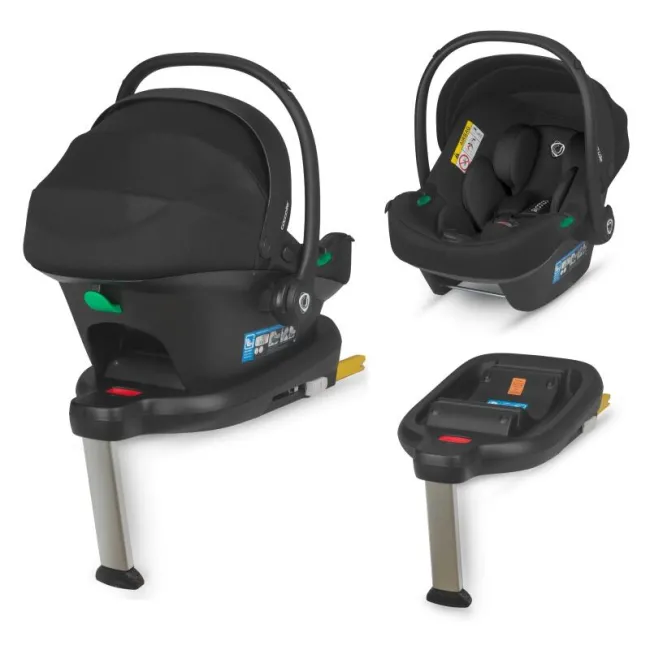 Carucior modular 4in1 Coccolle Lissia Anthracite cu Scoica auto iSize Coccolle Knox Black si Baza isofix iSize Coccolle Knox