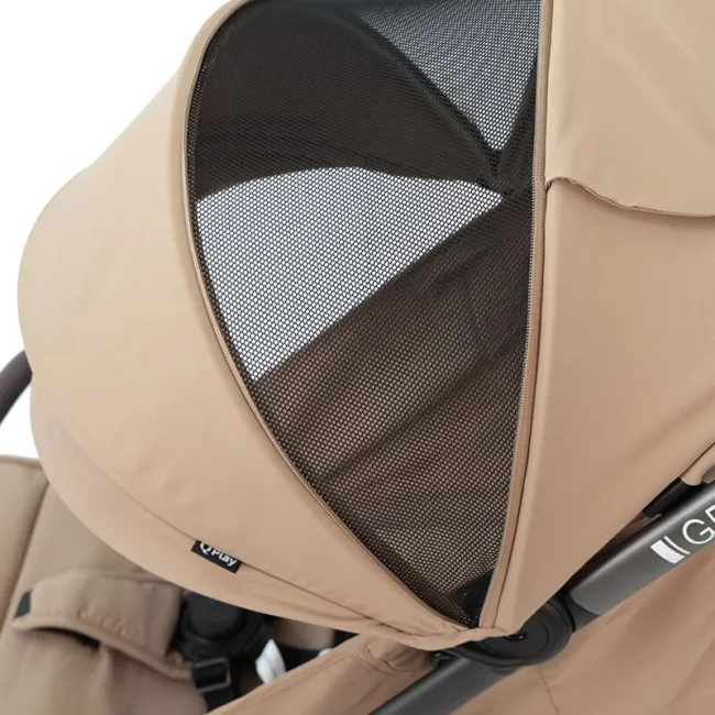 Carucior sport Qplay GRAV cu pliere automata, Bej