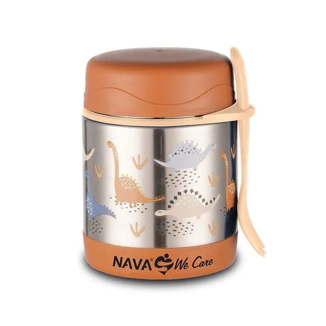 Caserola inox Nava We care 350 ml Dino Brown