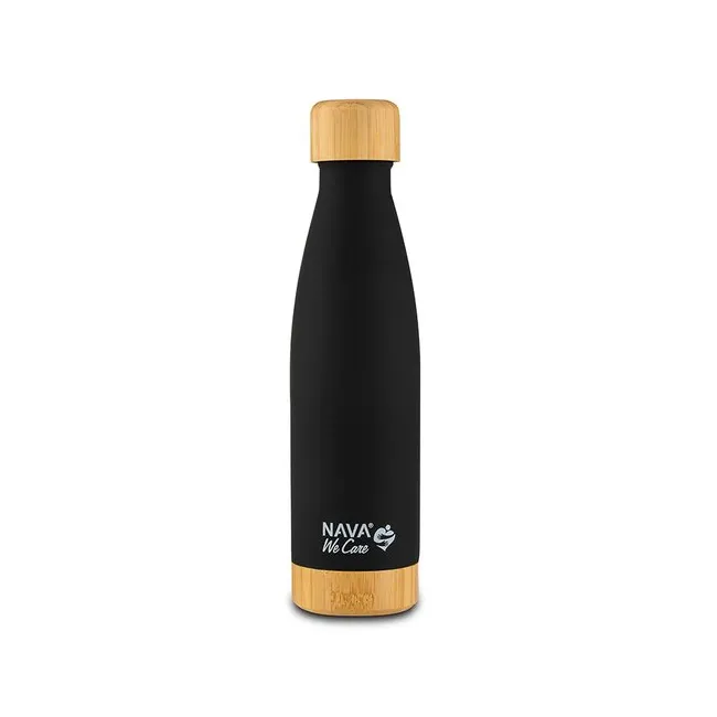 Sticla termoizolanta bambus calatorii Nava 500 ml negru