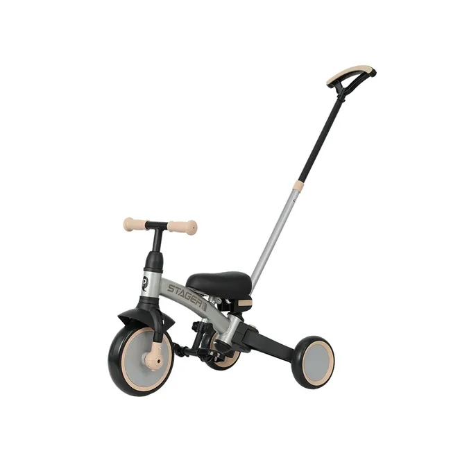 Tricicleta evolutiva pliabila Qplay STAGER Argintiu