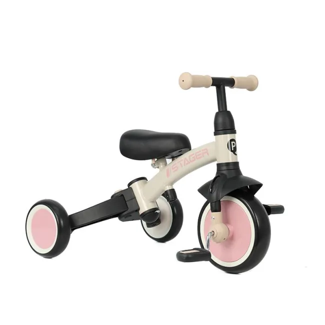 Tricicleta evolutiva pliabila Qplay STAGER Roz