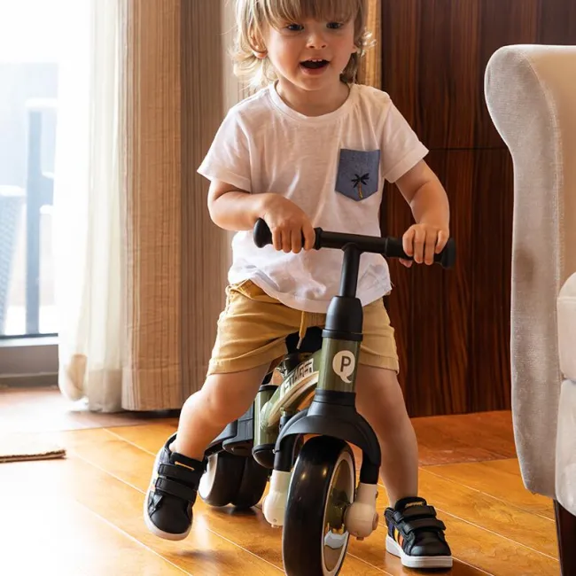 Tricicleta evolutiva pliabila Qplay STAGER Verde