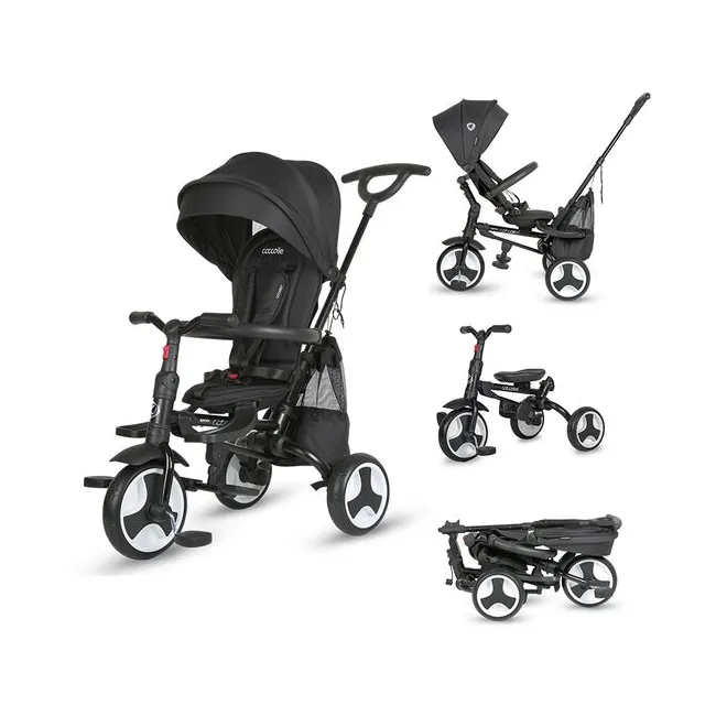 Tricicleta ultrapliabila Coccolle Spectra plus Jet Black