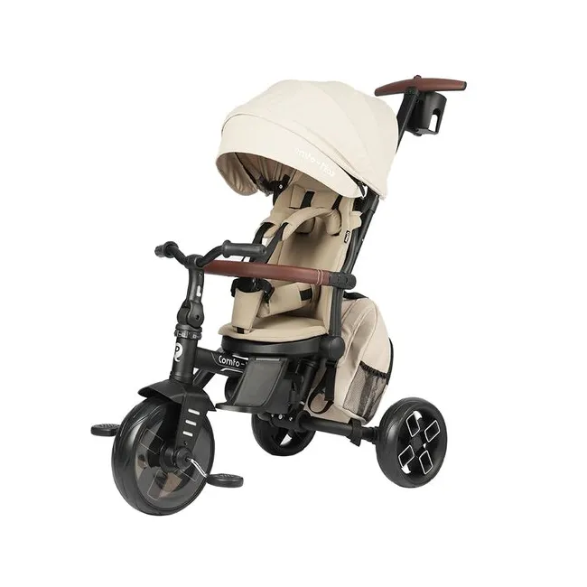 Tricicleta ultrapliabila Qplay Comfo Max Bej