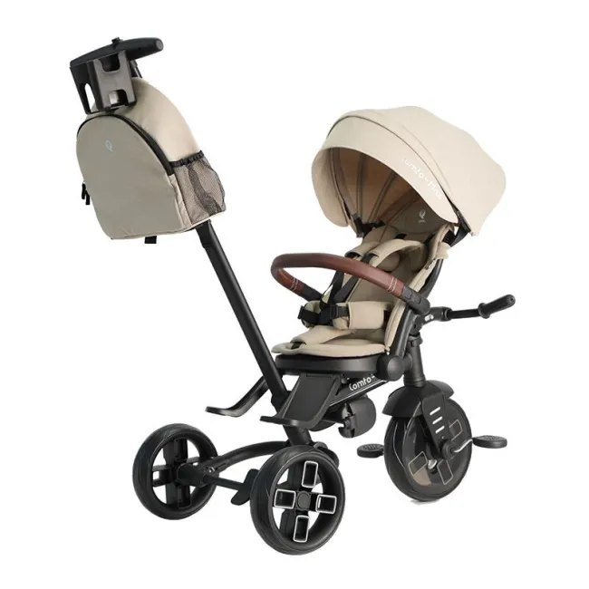 Tricicleta ultrapliabila Qplay Comfo Max Bej