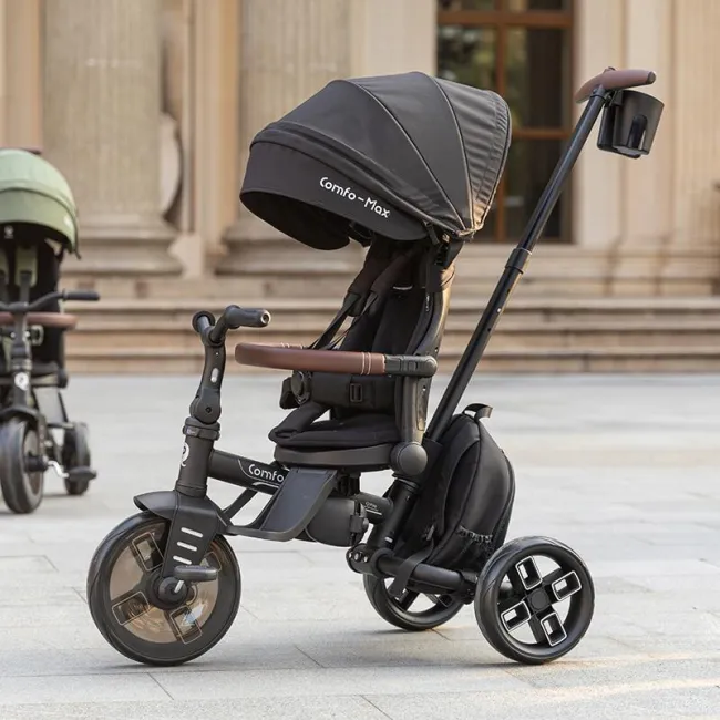 Tricicleta ultrapliabila Qplay Comfo Max Negru