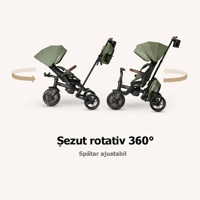 Tricicleta ultrapliabila Qplay Comfo Max Verde