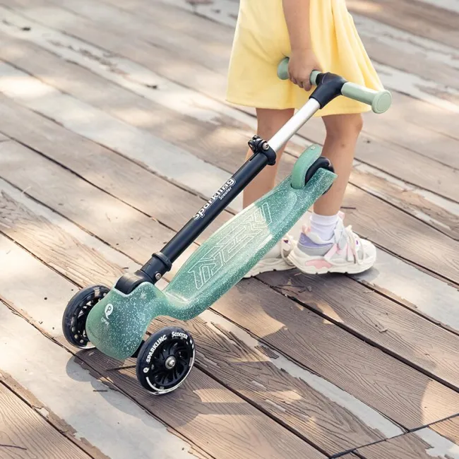 Trotineta pliabila Qplay Sparkling, Verde