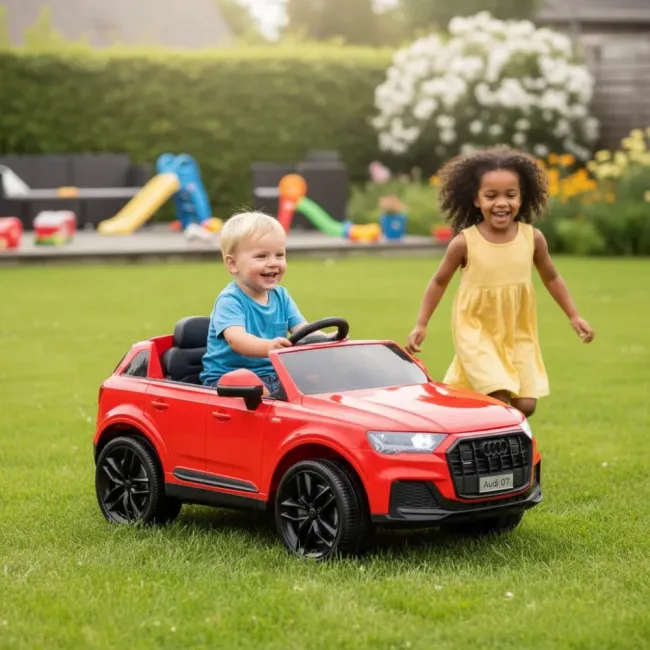 AUDI Q7 RED - Masină de jucărie cu baterie