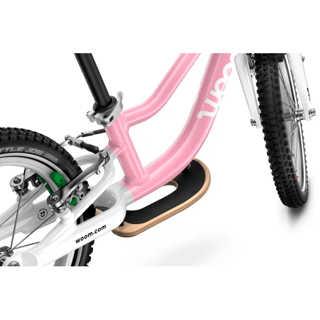 Bicicleta copii Woom GO 1 cu roti 12" powder pink