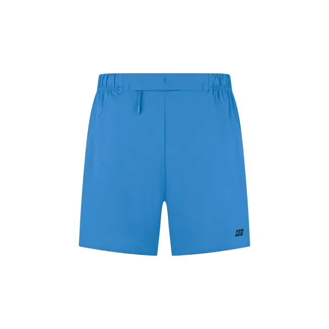 Pantaloni scurți alergare CEP Core Run Loose Fit - albastru | rezistenți vânt