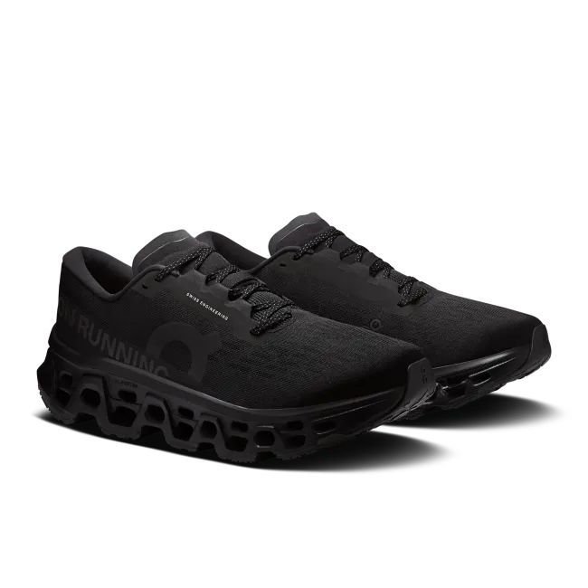 Pantofi alergare On Cloudmonster 3 - amortizare maximă sosea - Black | Black